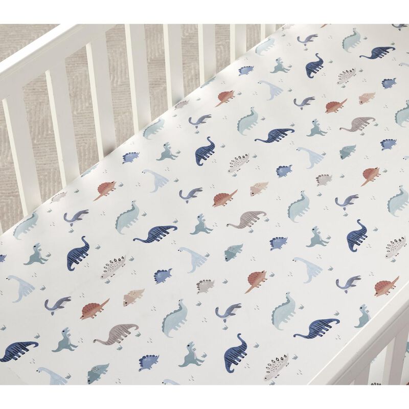 Pottery Barn Kids Dillon Dino Crib Fitted Sheet image number 1